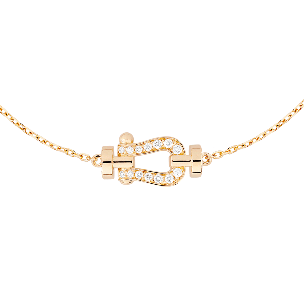 FRED Force 10 18k Yellow Gold and Diamond Small Chain Bracelet, Exclusively at Hamilton Jewelers