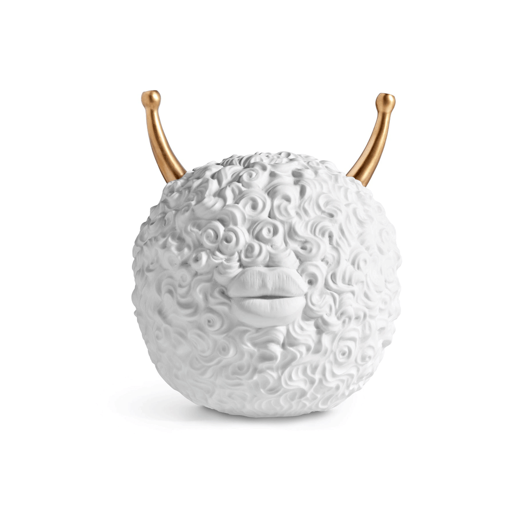 L'Objet Haas Monster Ball White Incense Burner