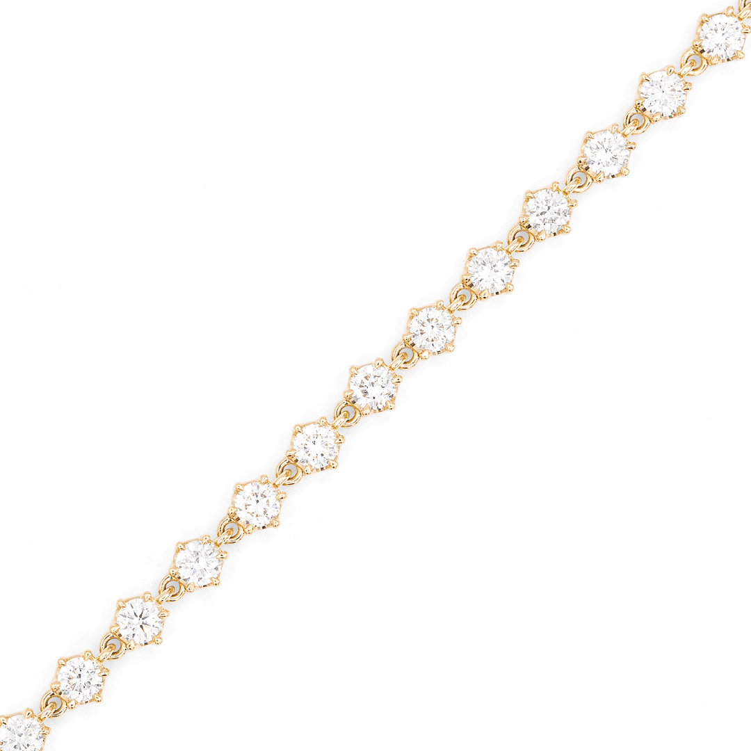Joyful 18k Yellow Gold and 2.72CT Diamond Bracelet