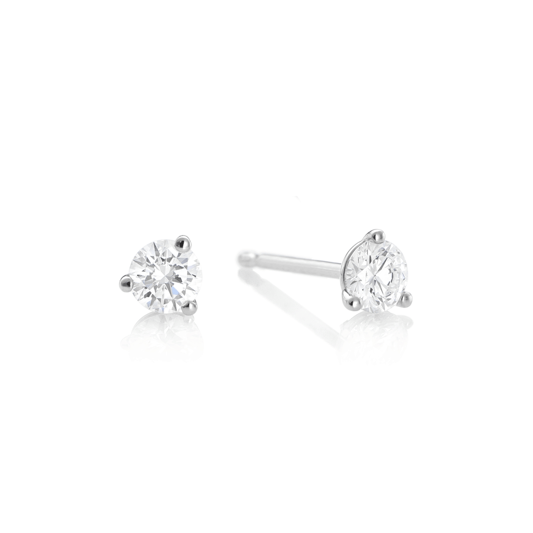 Hamilton Signature Collection Platinum and 1.00 Total Weight Diamond Studs