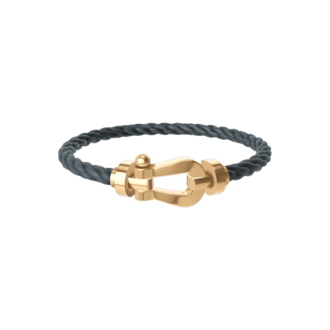 FRED Force 10 Storm Grey Cable with 18k Yellow LG Buckle, Exclusively at Hamilton Jewelers