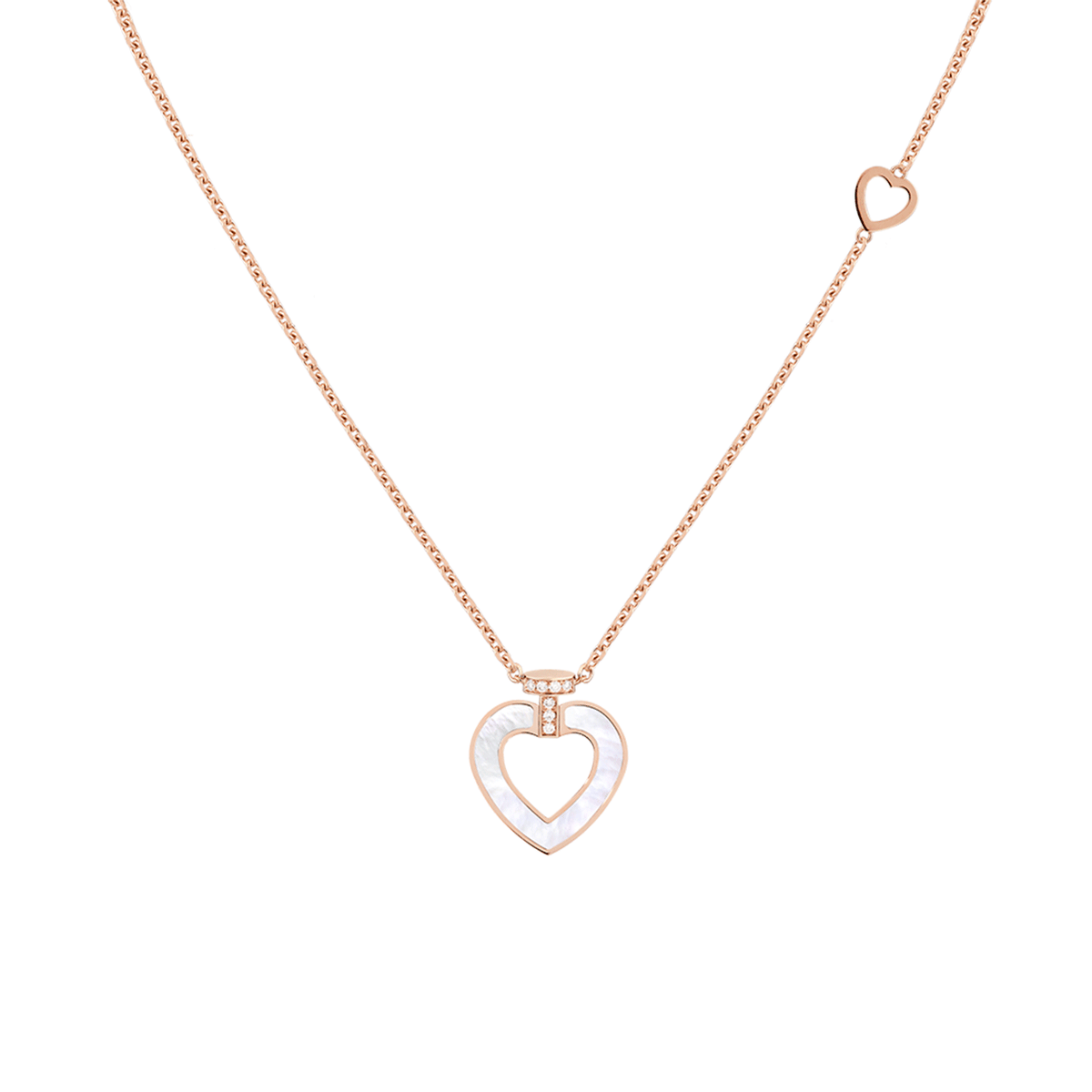 FRED Pretty Woman 18k Gold Malachite Mother of Pearl Heart Pendant, Exclusively at Hamilton Jewelers