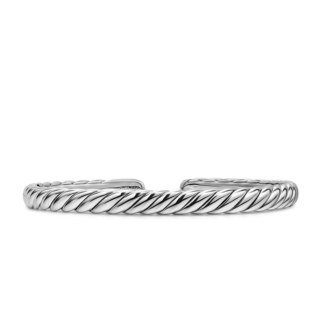 David Yurman Sterling Silver Sculpted Cable Flex Bracelet