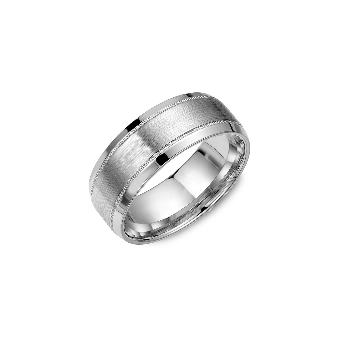 14k Gold 8mm Wedding Band