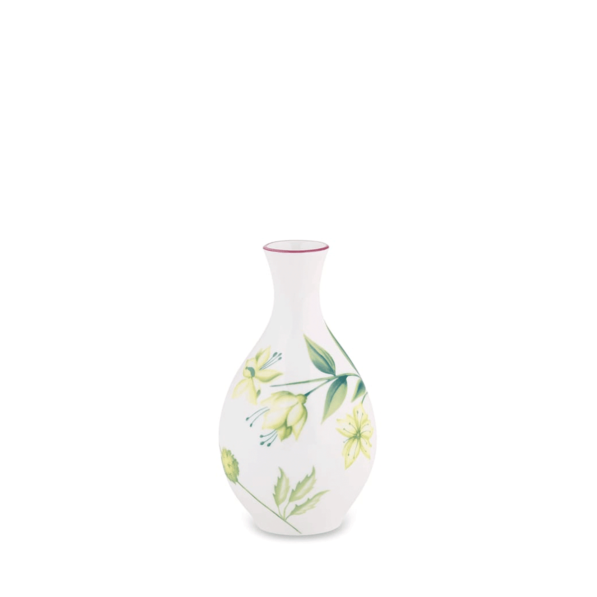 Ginori 1735 Florenza Acanto Bianco Bud Vase 13.5 Inch