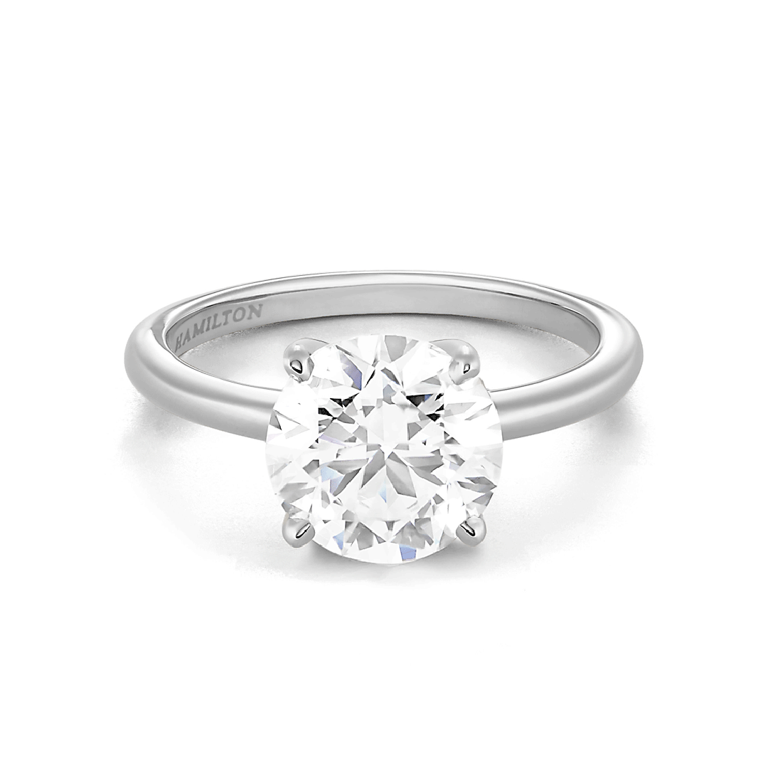 Hamilton Select Collection 14k White Gold and 2.50 Total Weight Diamond Engagement Ring
