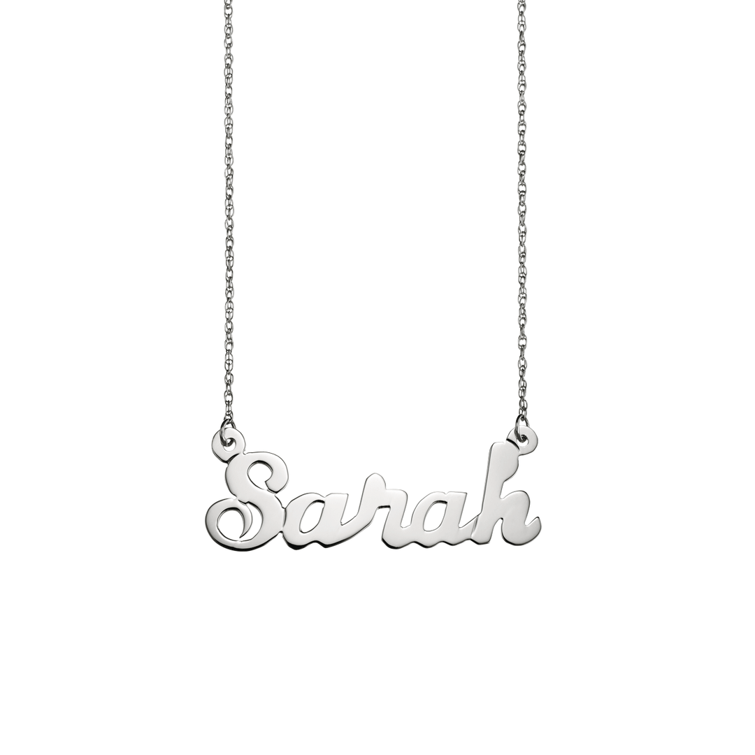 Sterling Silver Name Necklace with Chain