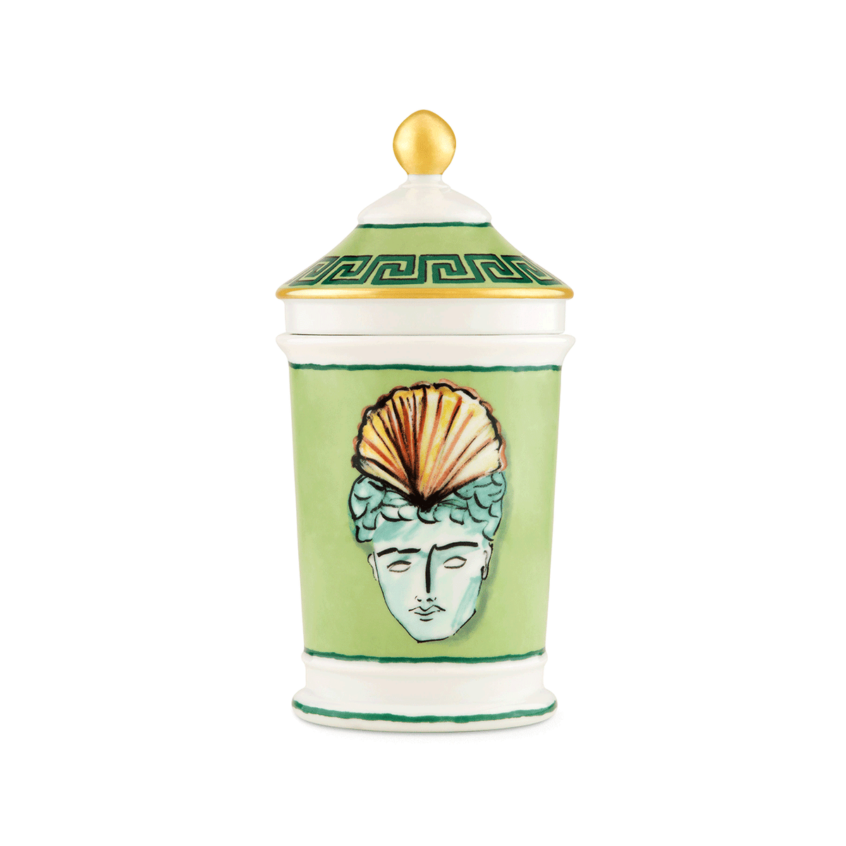Ginori 1735 El Viaggio Nettuno Moss Green Vase