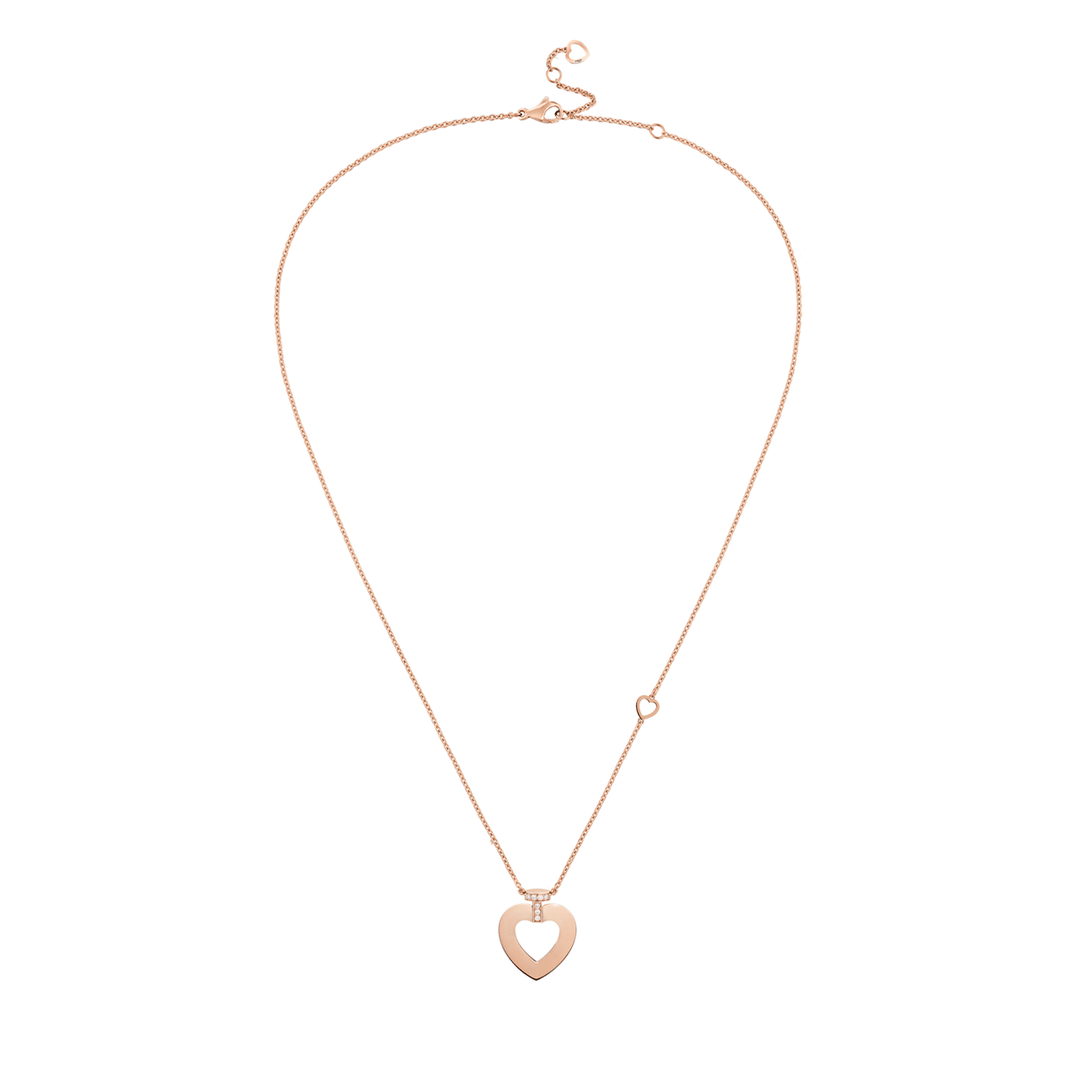 FRED Pretty Woman 18k Rose Gold and Diamond MM Heart Pendant, Exclusively at Hamilton Jewelers