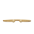 David Yurman Cable Spira Bracelet in 18k Yellow Gold with Diamonds, 3mm