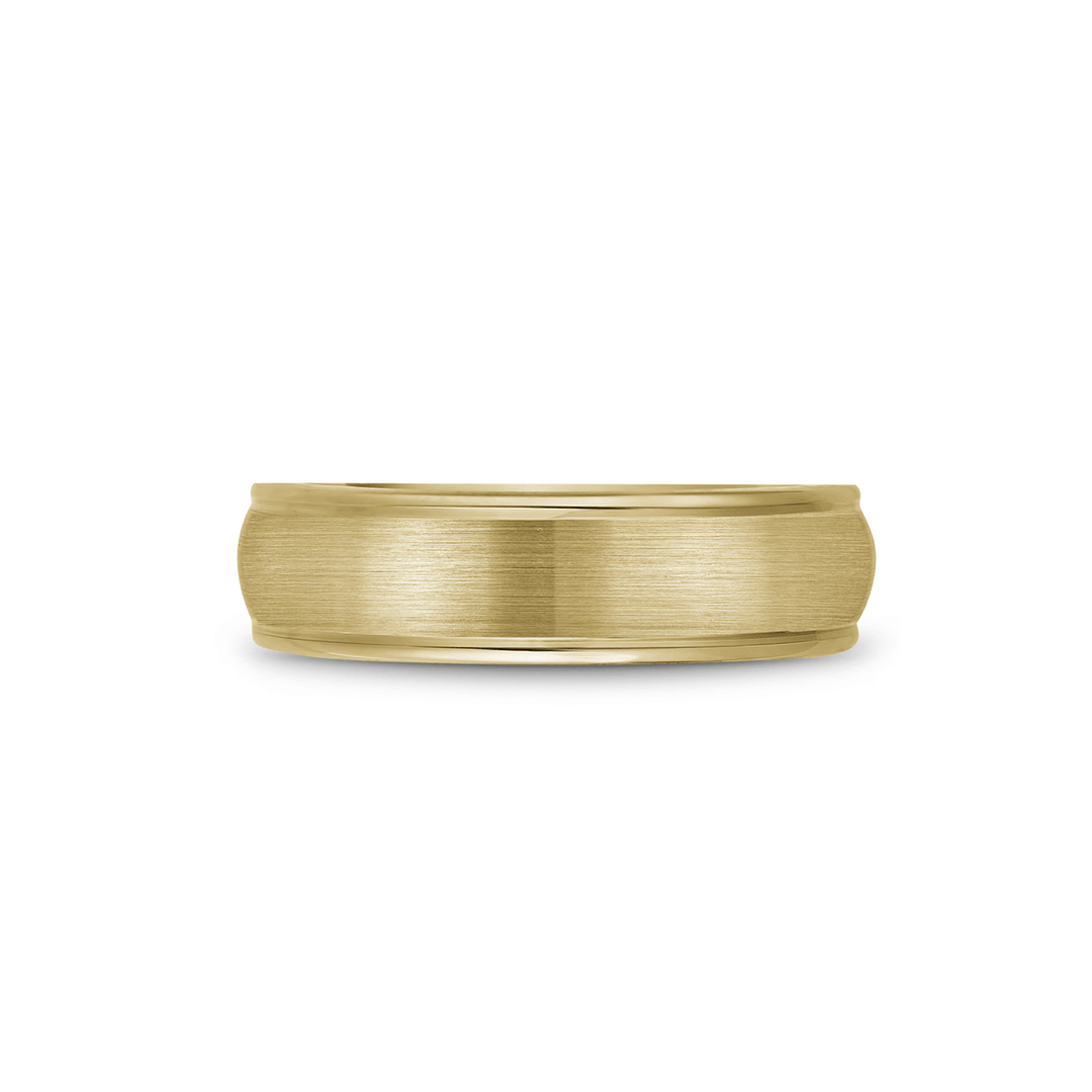Hamilton Collection 14k Yellow Gold 6.5mm Satin and Polished Wedding Band
