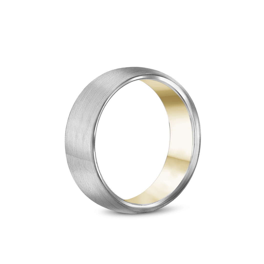 Hamilton Collection 14k Yellow and White Gold 6.5mm Wedding Band