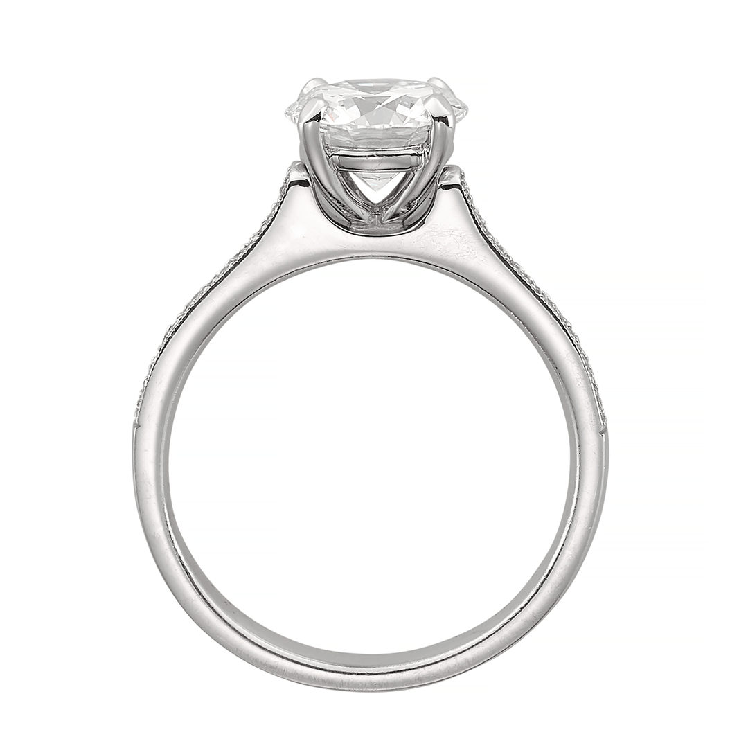 Hamilton Duet 18k White Gold and Diamond Mounting Engagement Ring