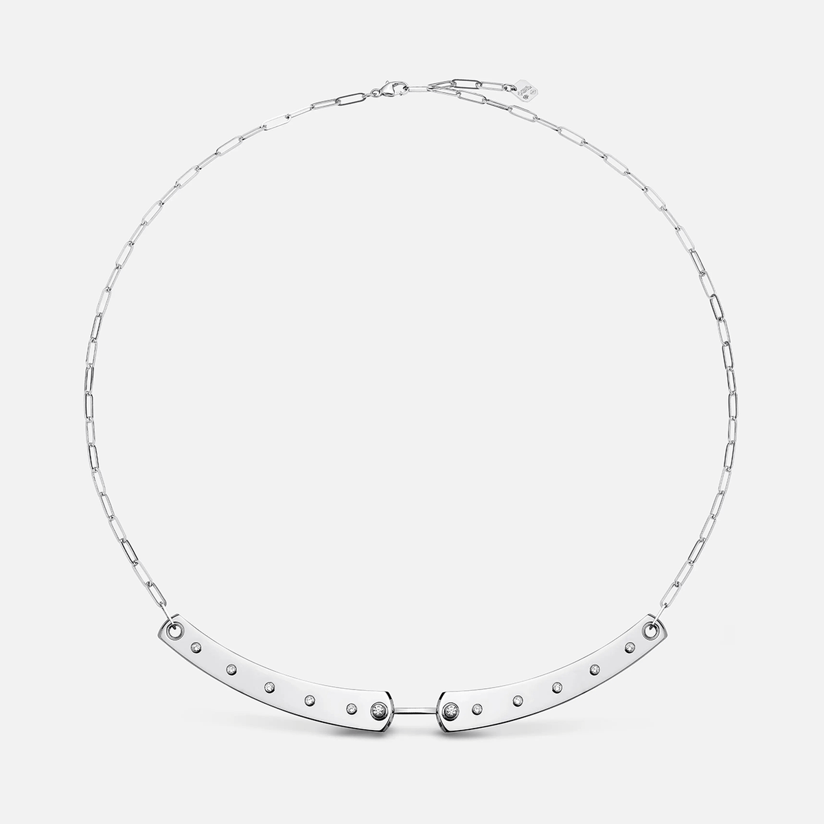 Nouvel Heritage 18k White Gold Mood Brunch in NY Necklace