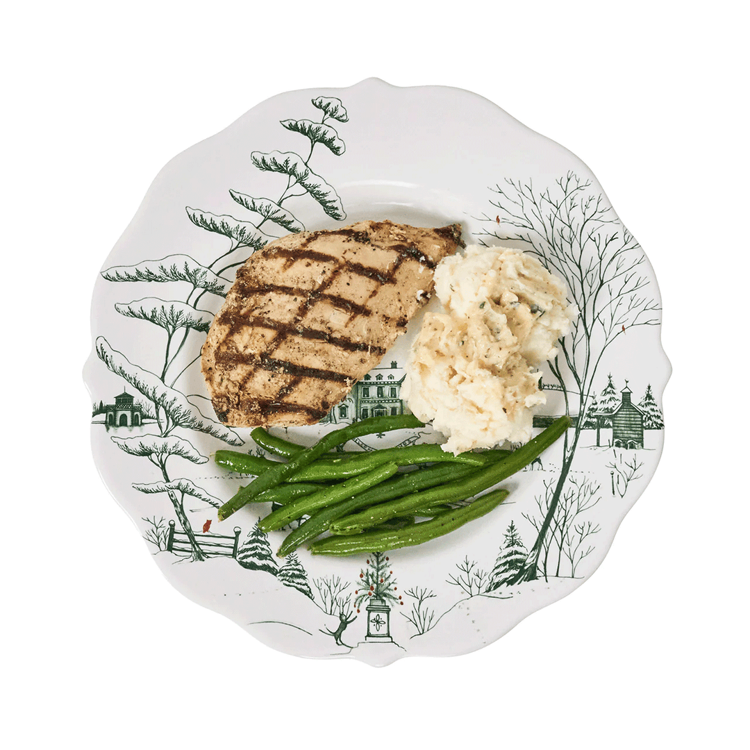 Juliska  Country Estate Winter Frolic Dinner Plate - Evergreen