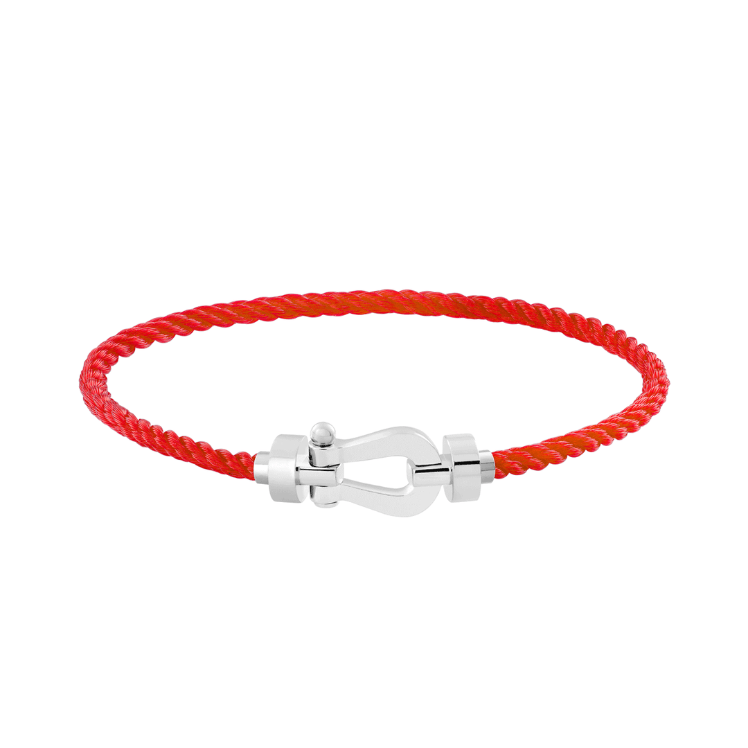 FRED Force 10 Red Cord with 18k White MD Buckle, Exclusively at Hamilton Jewelers