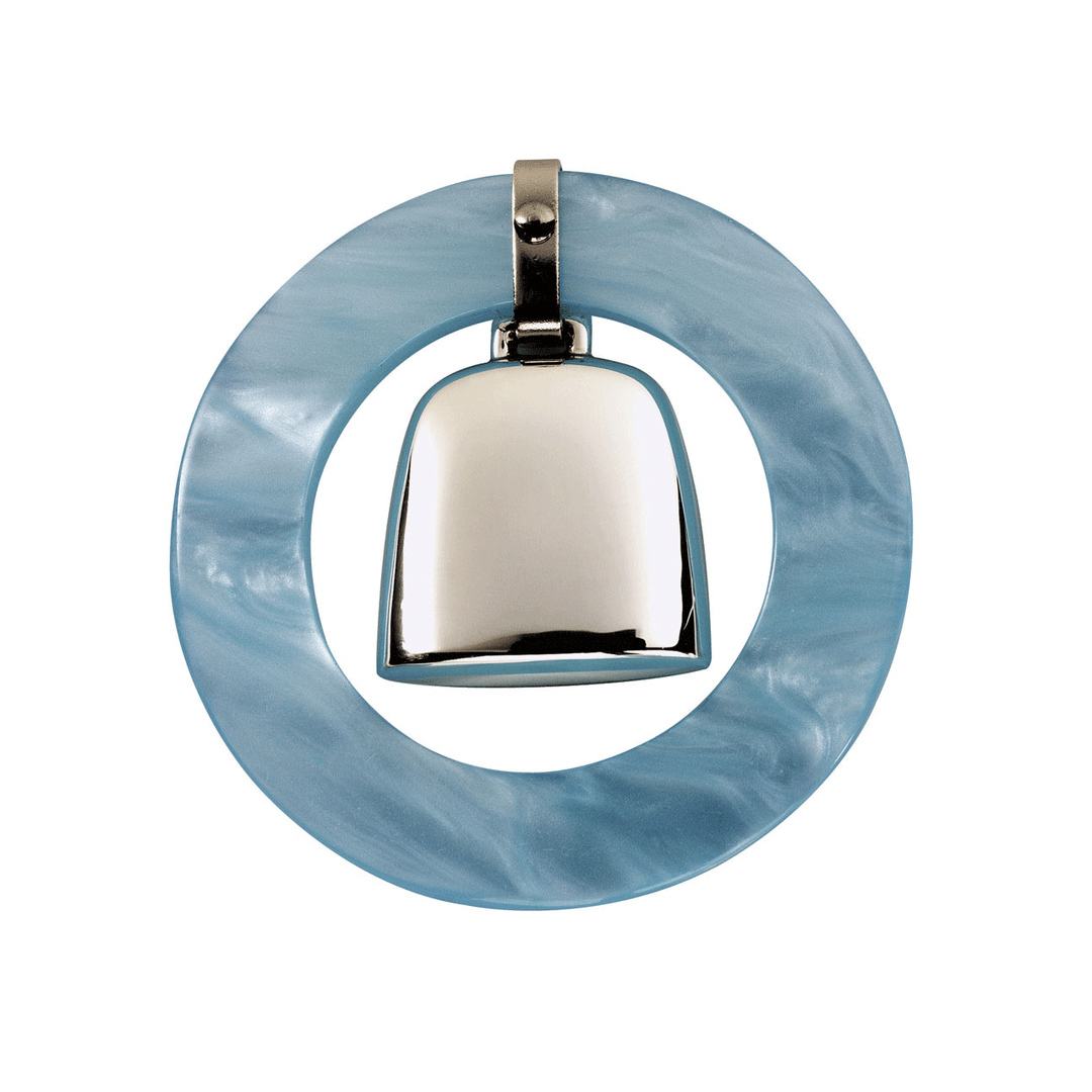 Sterling Silver and Blue Teething RIng