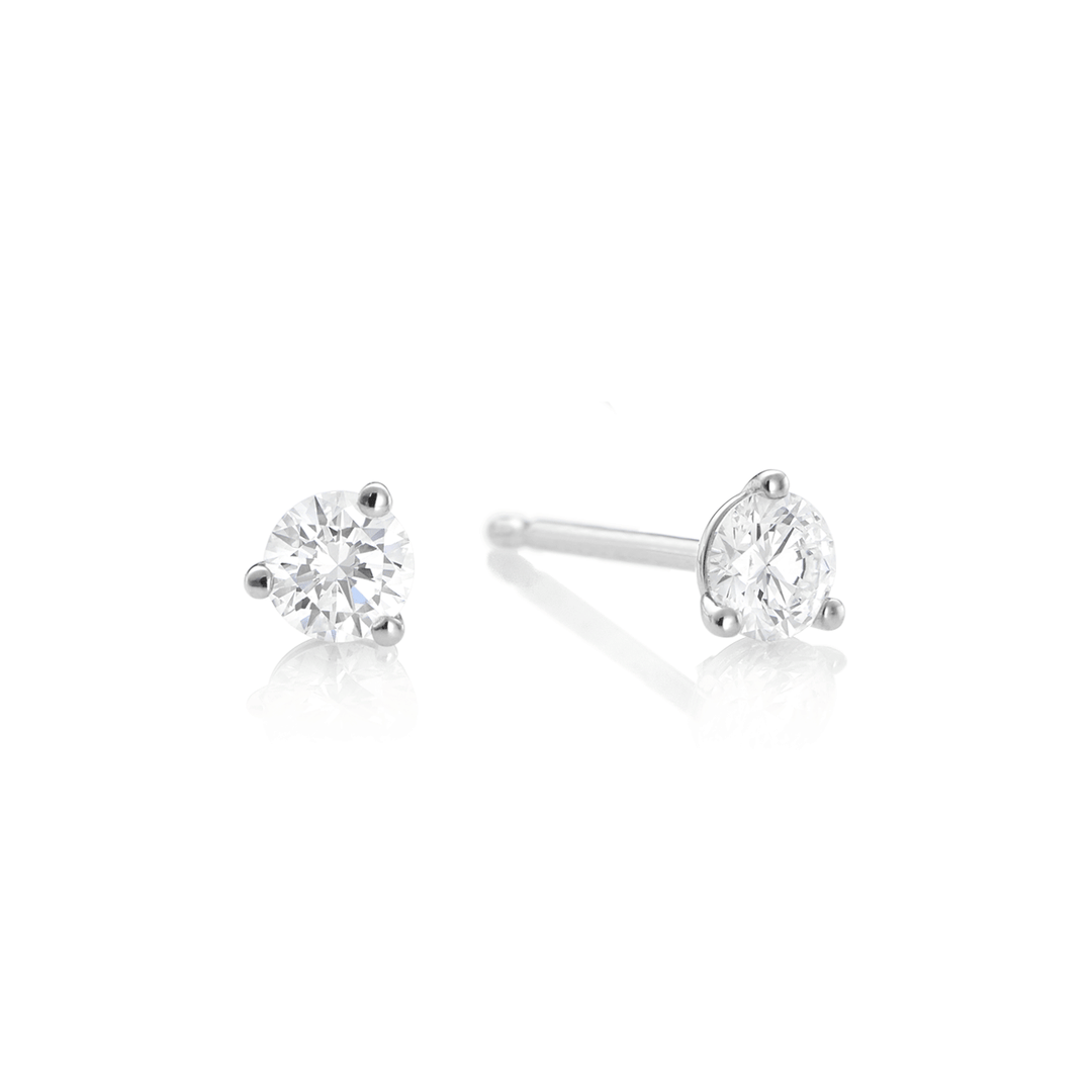 Signature Platinum and 1.00 Total Weight Diamond Studs