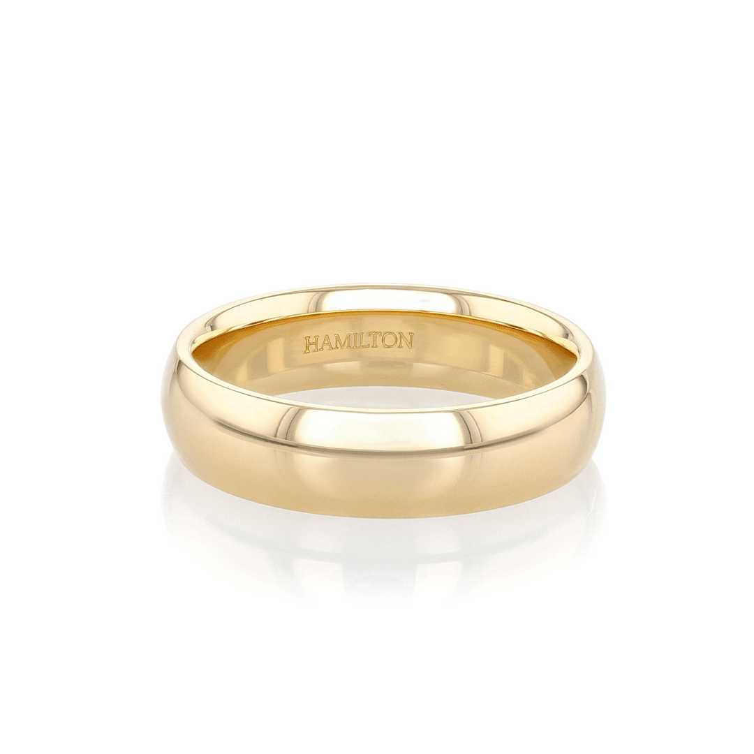 Hamilton Collection 14k Yellow Recycled Gold 6mm Comfort Fit Wedding Band
