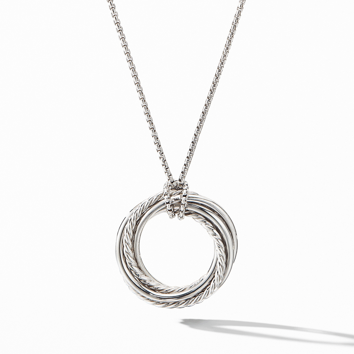 David Yurman The Crossover Collection Pendant Necklace with Diamonds