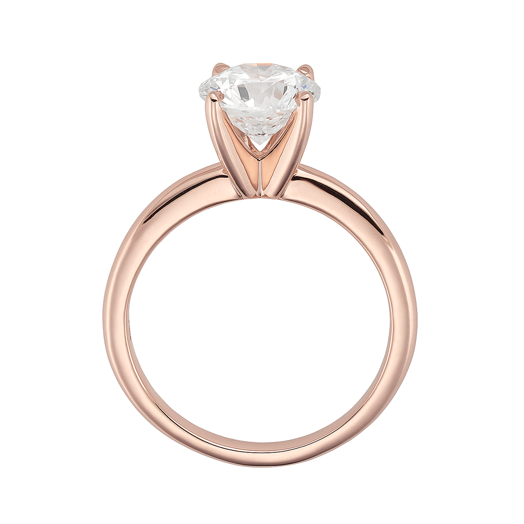 The Hamilton Select 2.00 CT I-J/SI 14k Rose Gold Engagement Ring GIA Certified