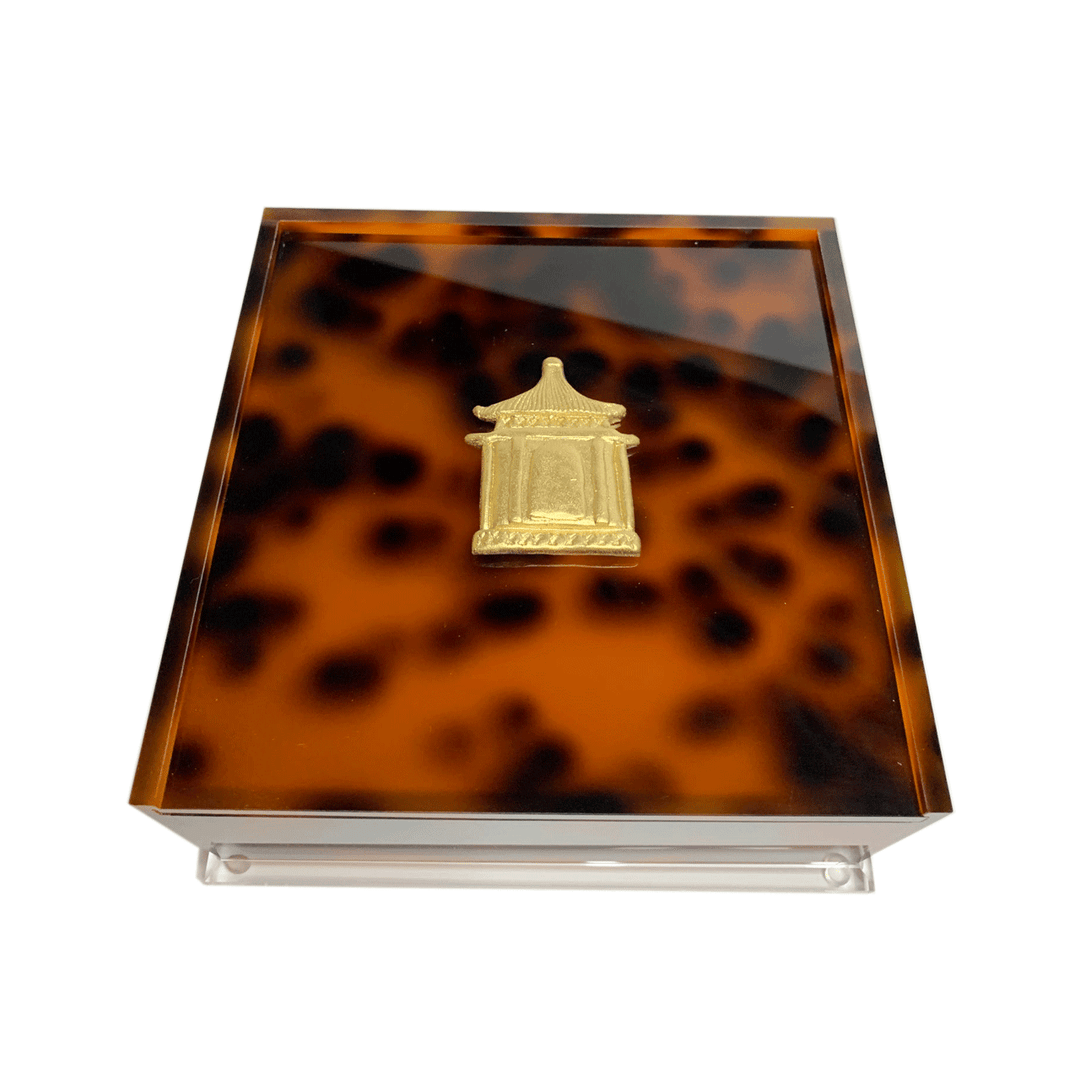 Pagoda Tortoise Cocktail Napkin Box