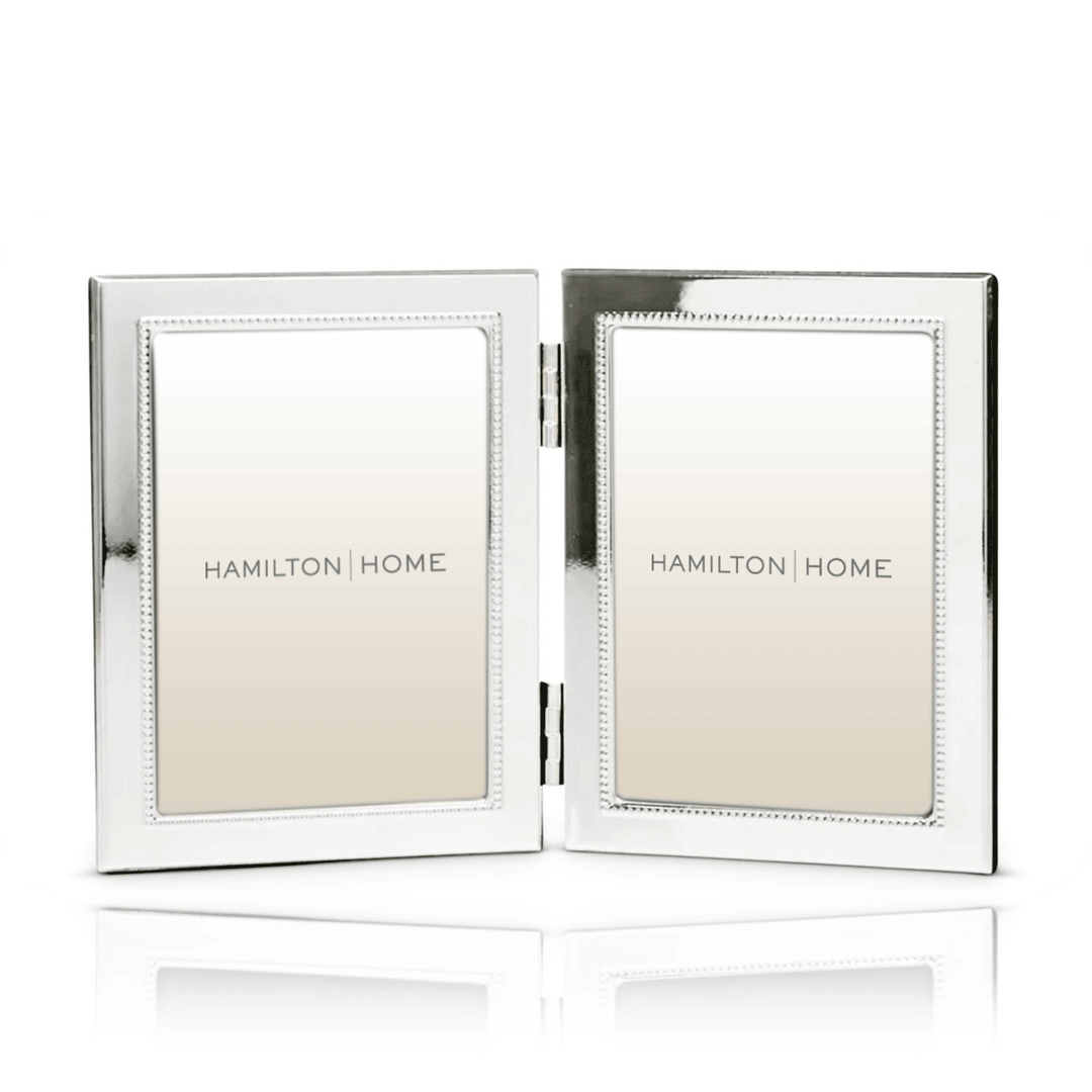 Hamilton Sterling Silver Double 4 x 6 Bead Edge Frame
