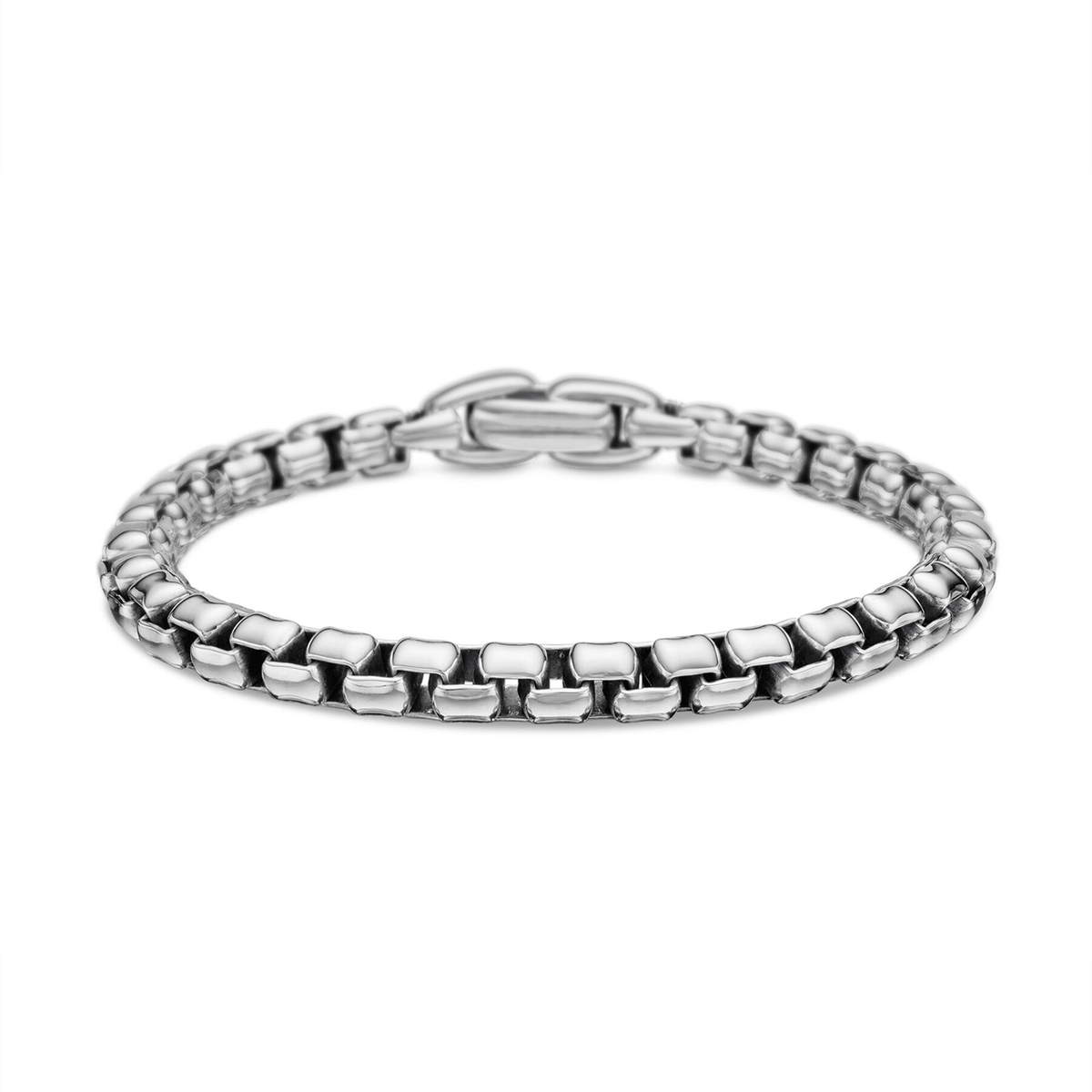 David Yurman Box Chain Bracelet Sterling Silver, 5mm
