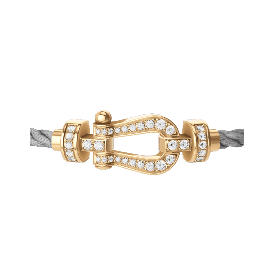 FRED Force 10 Steel Cord with MD 18k Diamond Buckle, Exclusively at Hamilton Jewelers