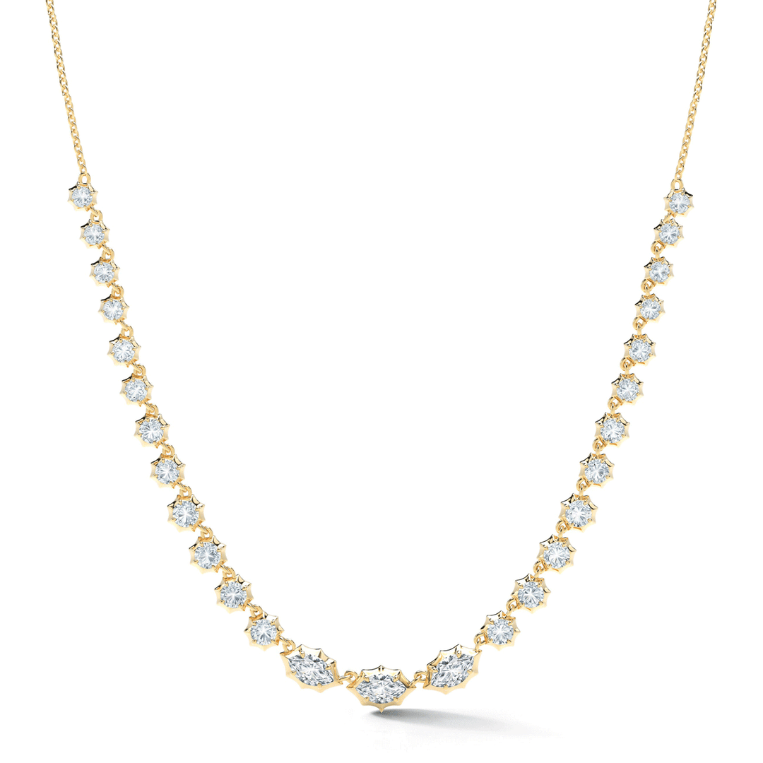 Jade Trau 18k Yellow Gold Maverick Diamond Necklace