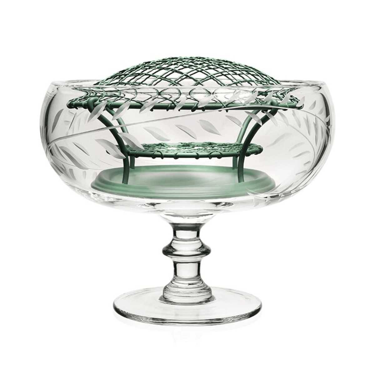 William Yeoward Jasmine Footed Rose Bowl and Wire