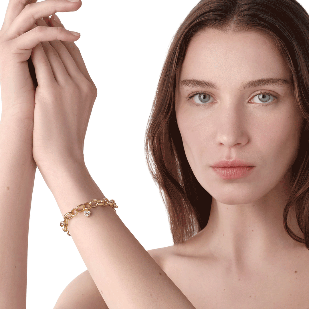 Temple St. Clair 18k Yellow Gold Temple Charm Bracelet