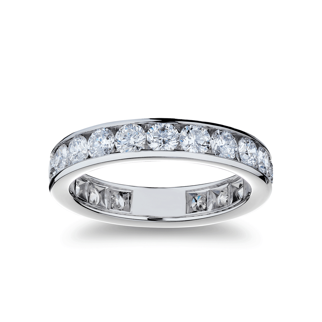 Platinum and Diamond 2.41 Total Weight Eternity Band