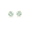 Hamilton Caroline Collection 18k Yellow Gold and Mint Tourmaline Stud Earrings