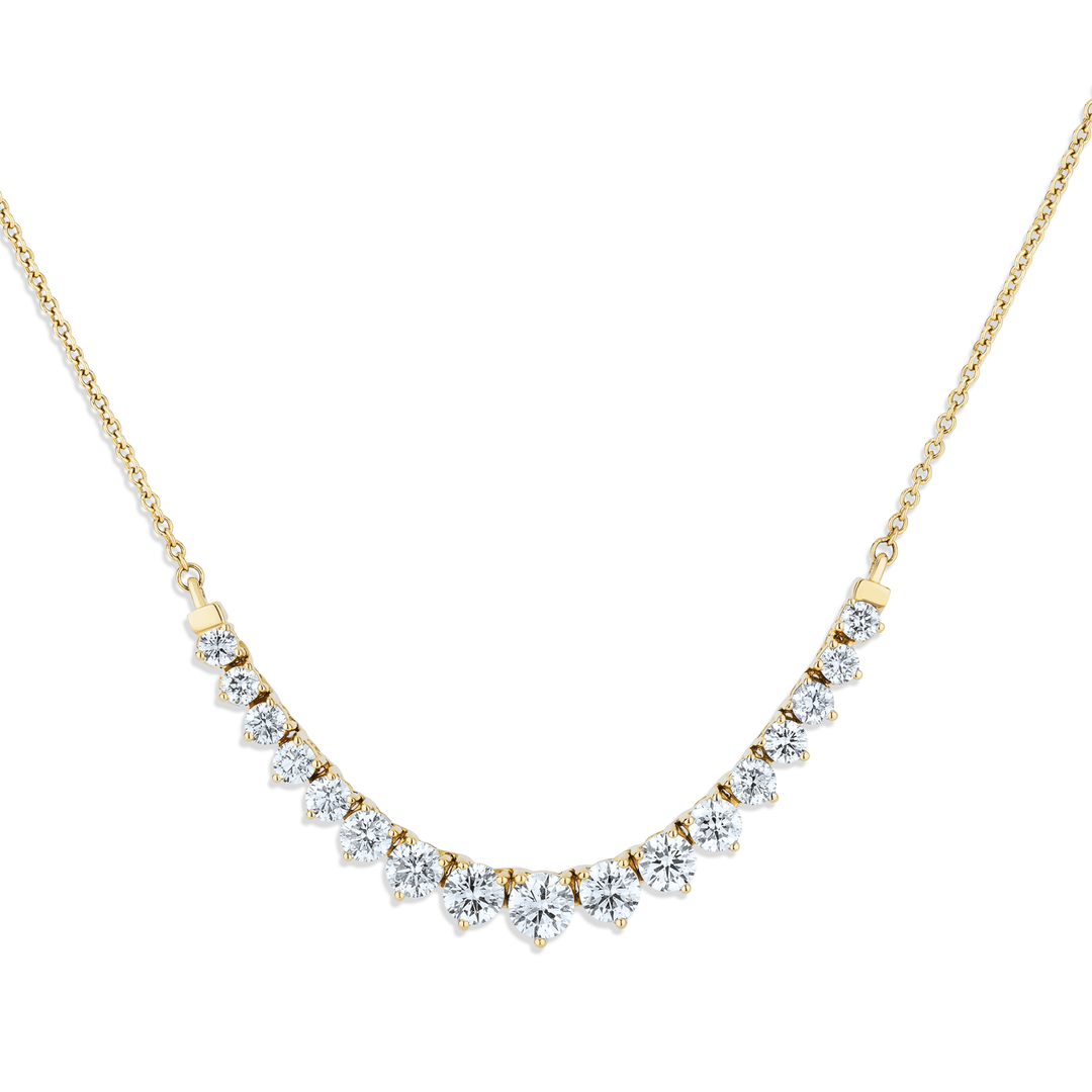 18k Yellow Gold and 2.05 Total Weight Diamond Flex Necklace