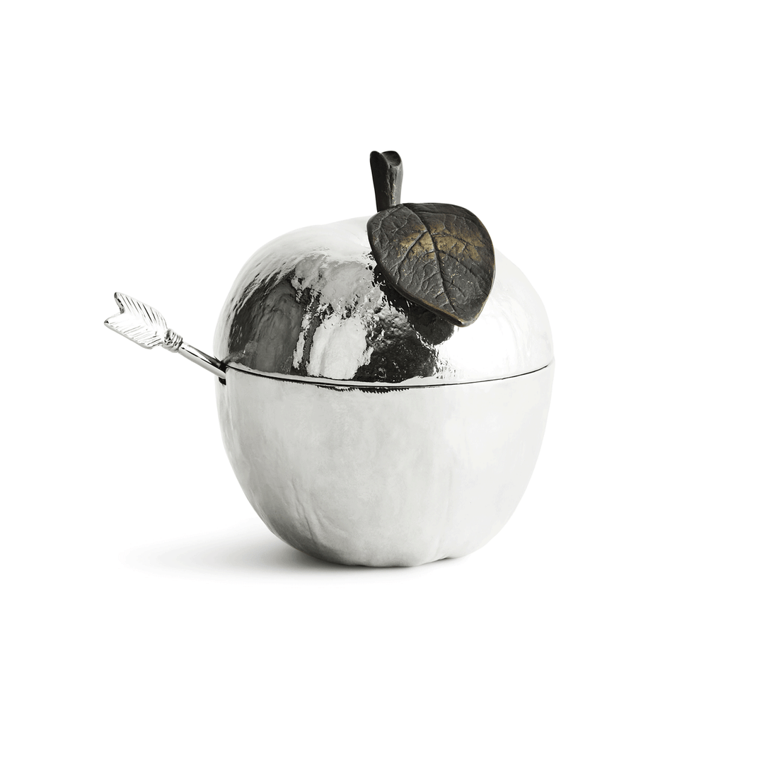 Michael Aram Apple Honey Pot and Spoon