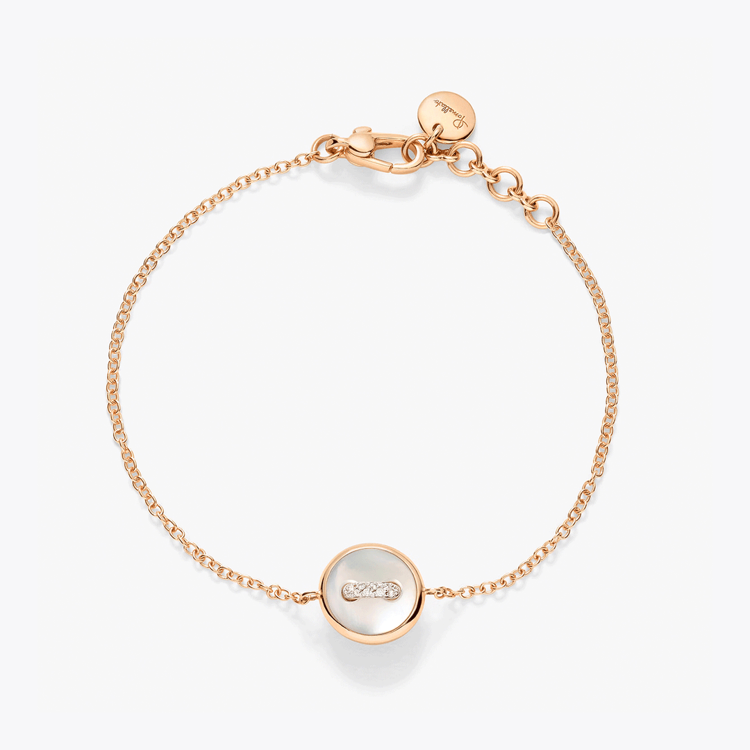 Pomellato Pom Pom Dot 18k Rose Gold Mother of Pearl Bracelet