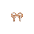 Hamilton 18k Rose Gold and Diamond .80 Total Weight Eternity Earrings