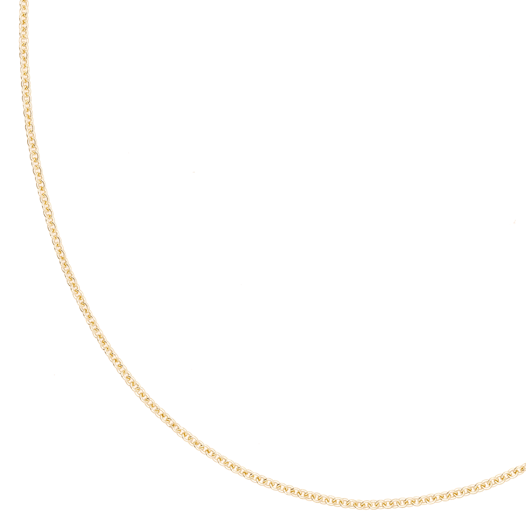 14k Yellow Recycled Gold 1.5mm Cable 18 Inch Necklace