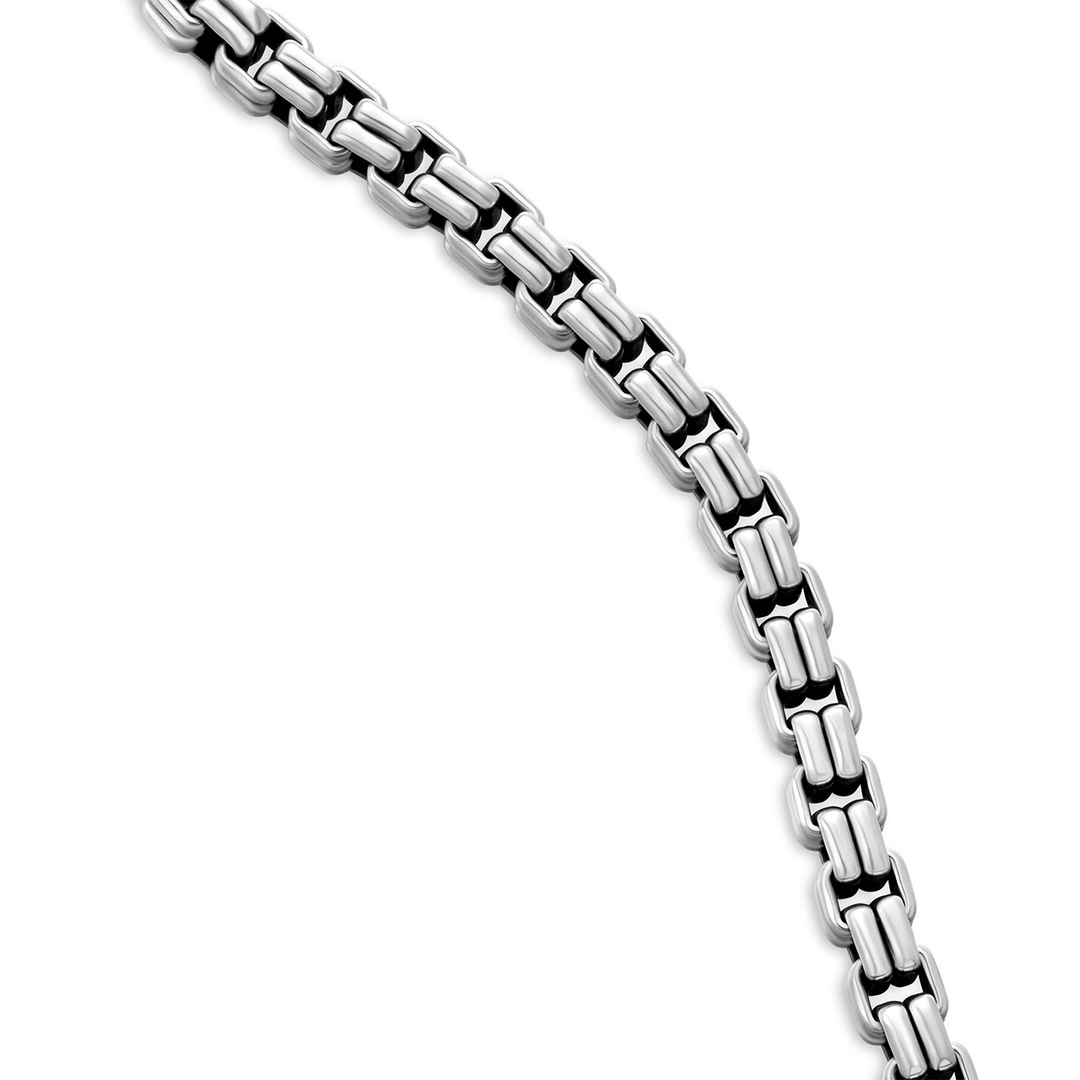 David Yurman Double Box Chain Necklace Sterling Silver, 2.6mm
