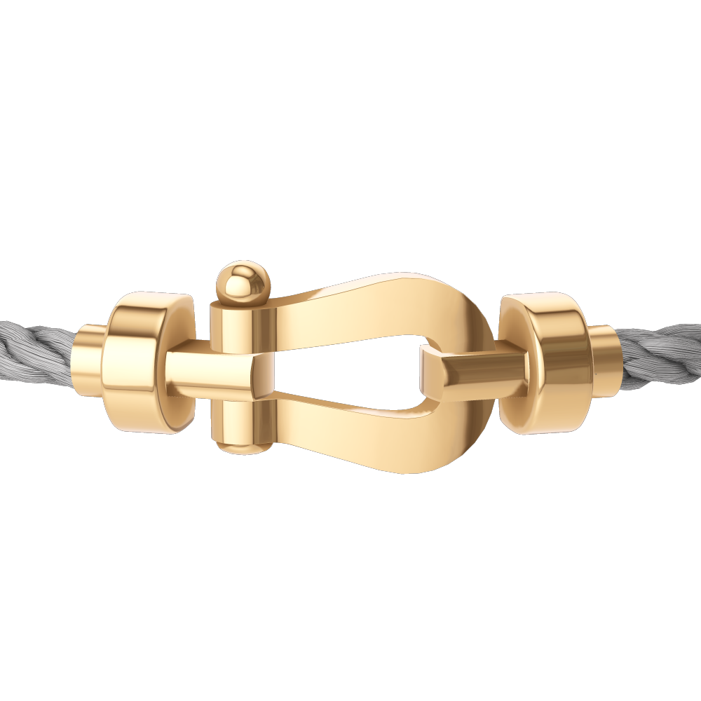 FRED Force 10 Steel Cord with 18k Yellow Gold MD Buckle, Exclusively at Hamilton Jewelers