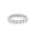 Hamilton Lisette Collection 18k White Gold and 1.00 Total Weight Diamond Half Way Band