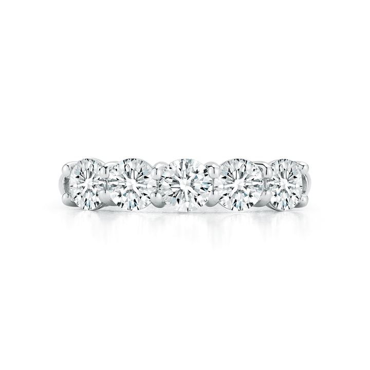 Platinum and 1.60 Total Weight Natural Diamond Band