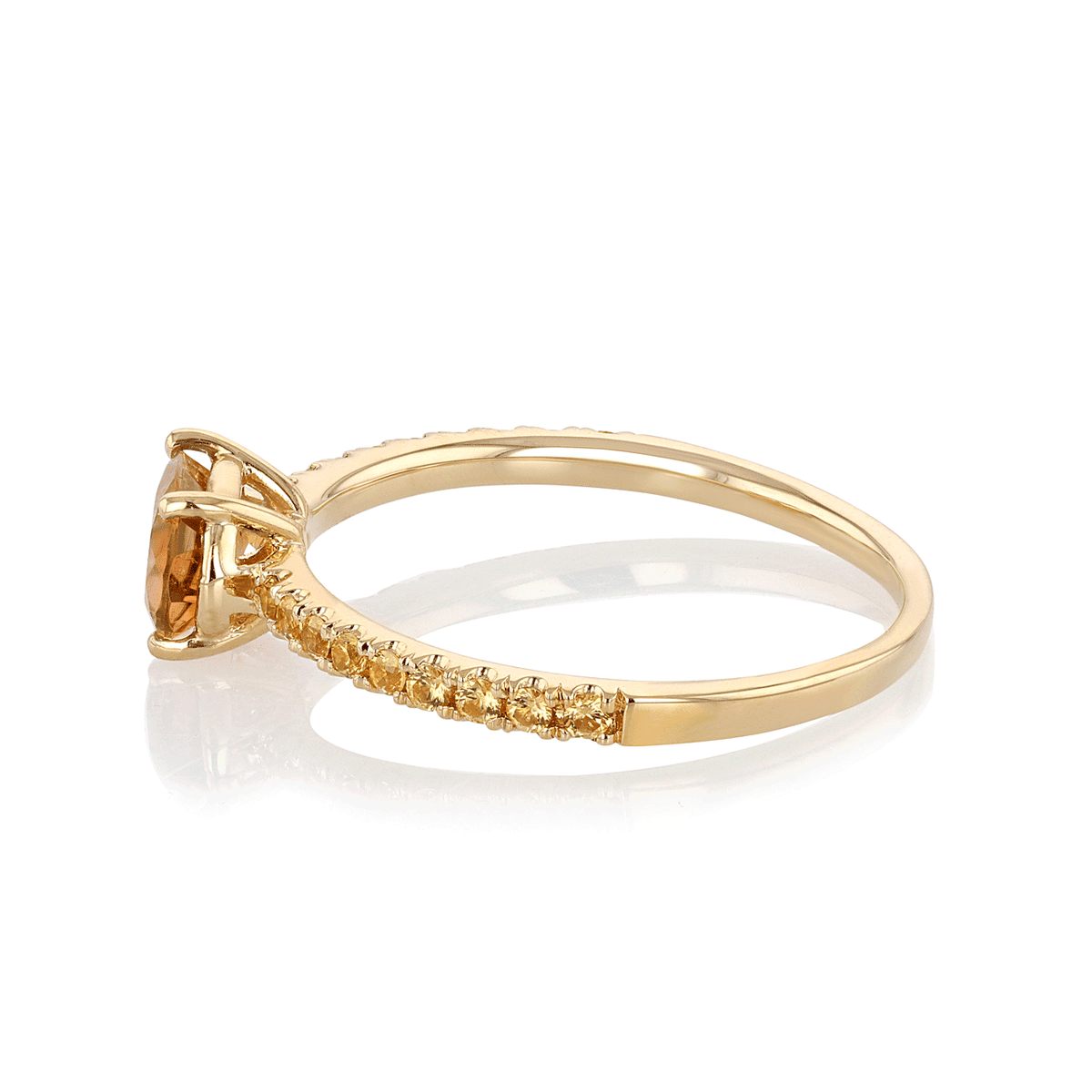 Hamilton Facets Collection 18k Yellow Gold and Yellow Sapphire Ring