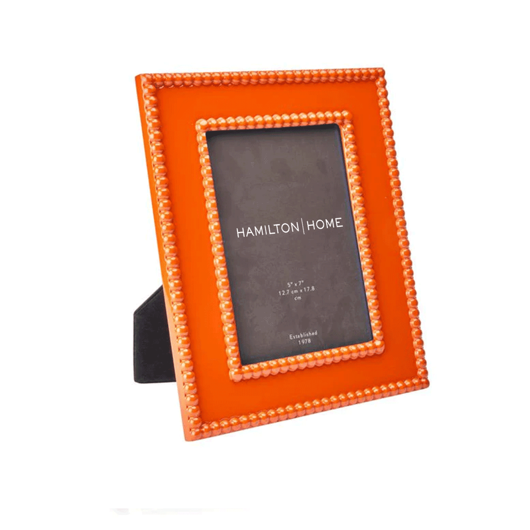 Orange Bobbin Lacquer 5 x 7 Frame