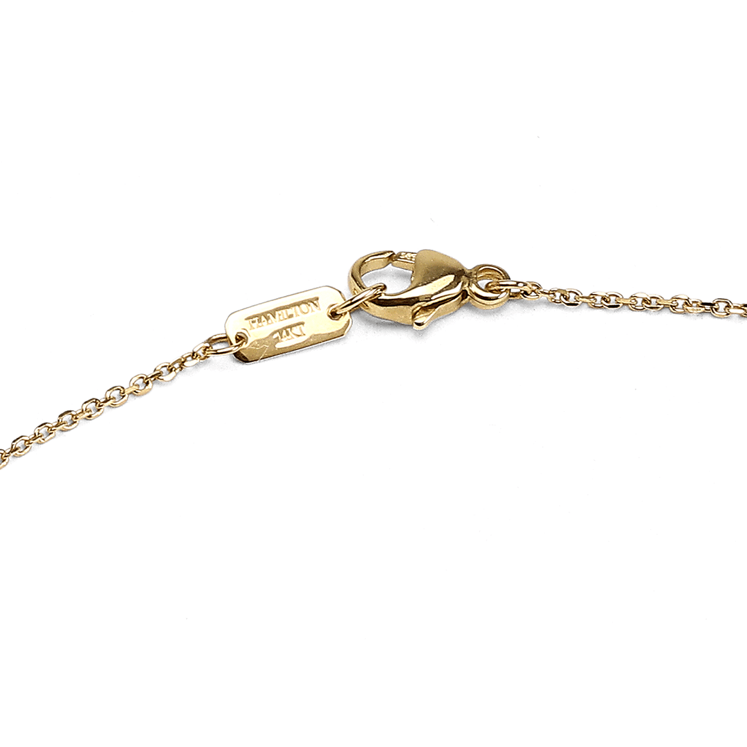Hamilton Collection Mercer 14k Yellow Recycled Gold 1.2mm Cable 16 Inch Necklace