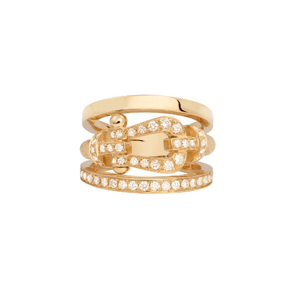 FRED Force 10 Rise 18k Yellow Gold and Diamond Ring