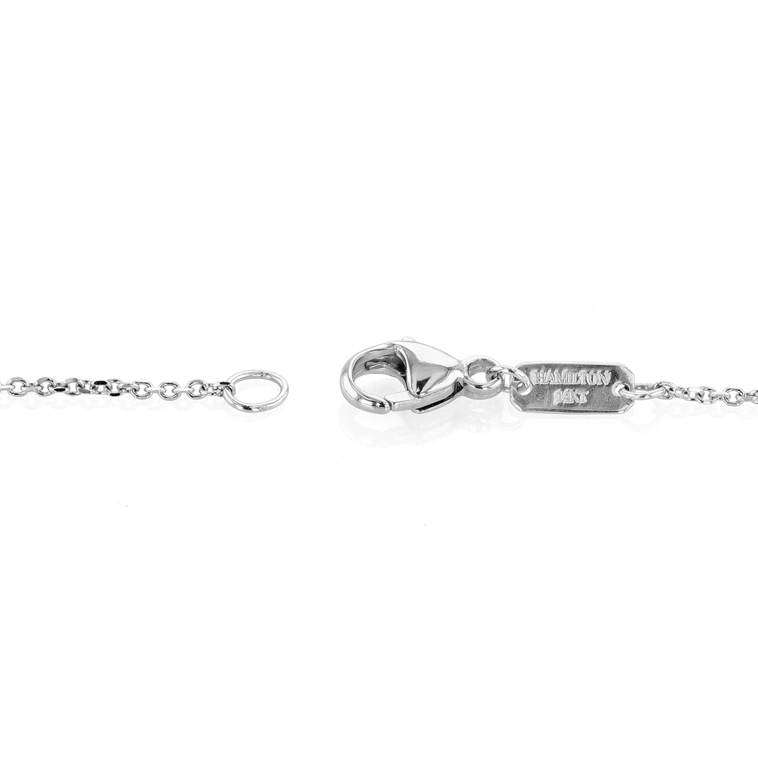 Lisette 14k Gold Blue Topaz 1.30 Total Weight and Diamond Pendant