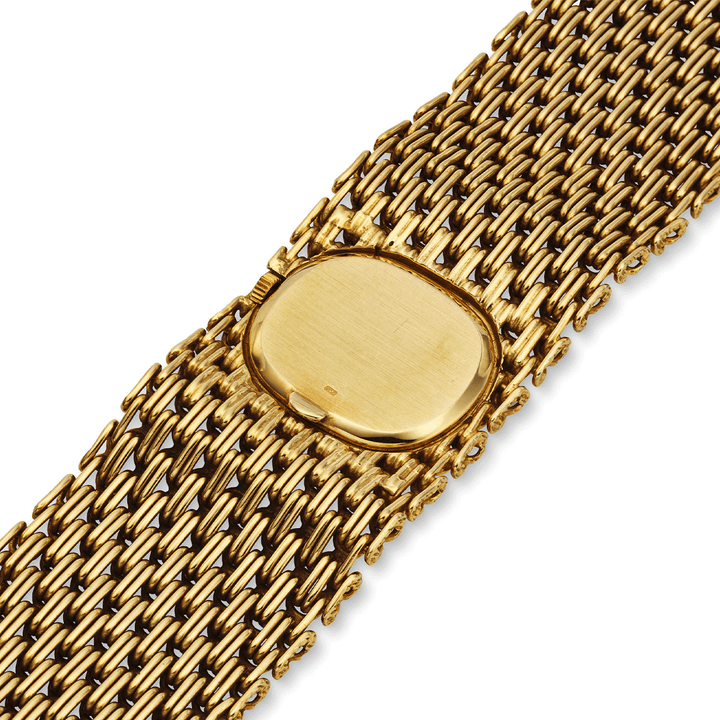 PATEK PHILIPPE YELLOW GOLD LADIES BRACELET HORIZONTAL ELLIPSE WATCH REF. 4151/1J