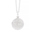 Sterling Silver St. Christopher 3/4" Medal With Chain